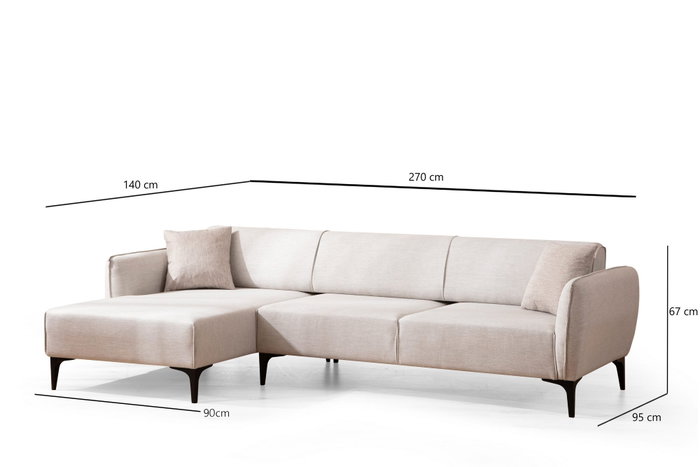 Atelier Del Sofa Belissimo Left - Off White Atelier Del Sofa Belissimo Left - Off White